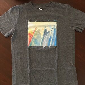 Boys Quiksilver Gray Graphic T-Shirt